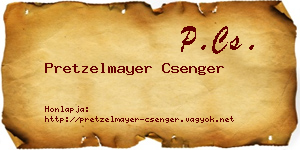 Pretzelmayer Csenger névjegykártya